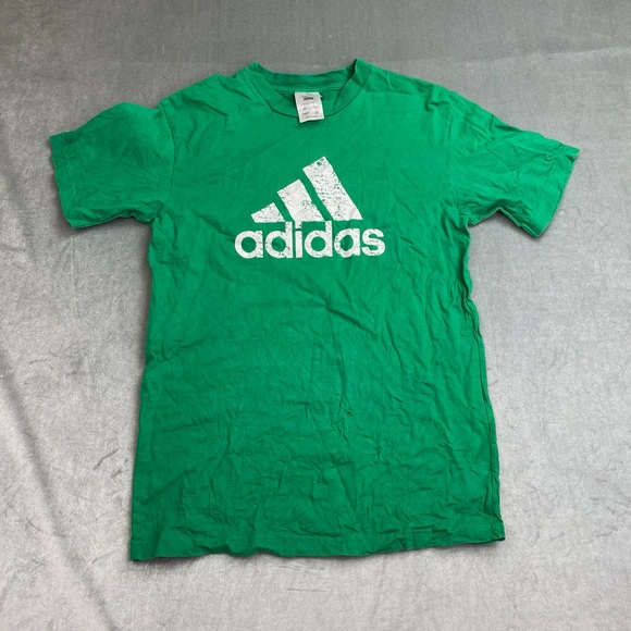adidas Other - Adidas Logo T‎ Shirt Green Big Logo Tee Mens Large